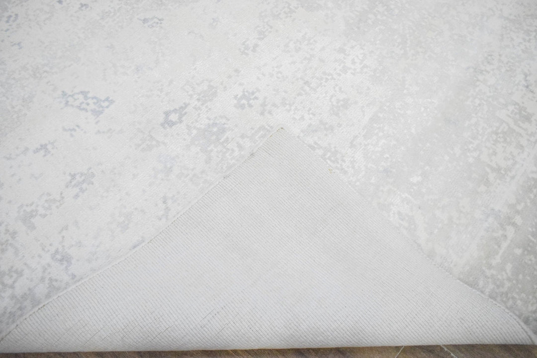 8x10 Rug, Abstract Ivory Rug made with Viscose Art Silk, Living, Dinning and Bedroom Rug | TRD005QT810 - The Rug Decor