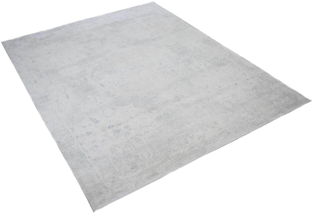 8x10 Rug, Abstract Ivory Rug made with Viscose Art Silk, Living, Dinning and Bedroom Rug | TRD005QT810 - The Rug Decor