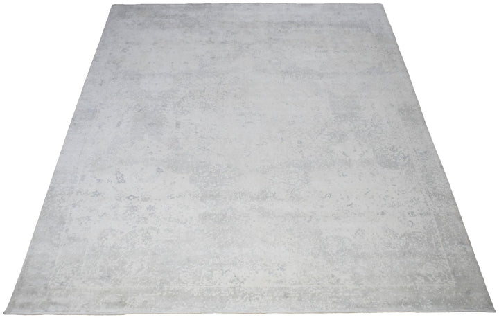 8x10 Rug, Abstract Ivory Rug made with Viscose Art Silk, Living, Dinning and Bedroom Rug | TRD005QT810 - The Rug Decor