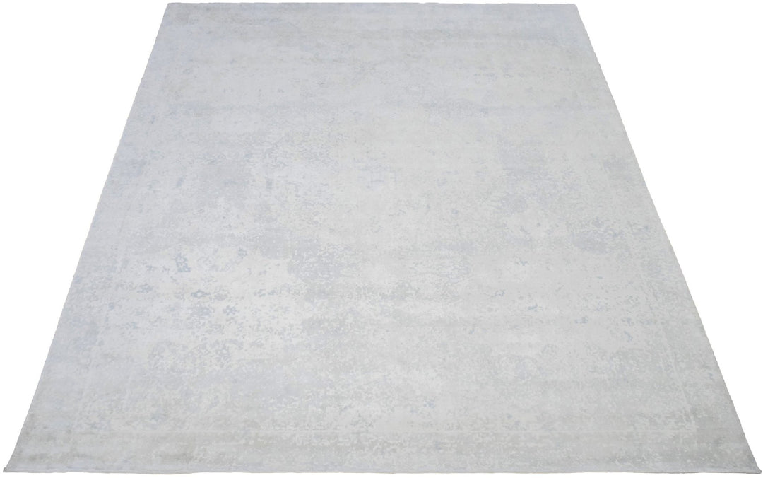 8x10 Rug, Abstract Ivory Rug made with Viscose Art Silk, Living, Dinning and Bedroom Rug | TRD005QT810 - The Rug Decor