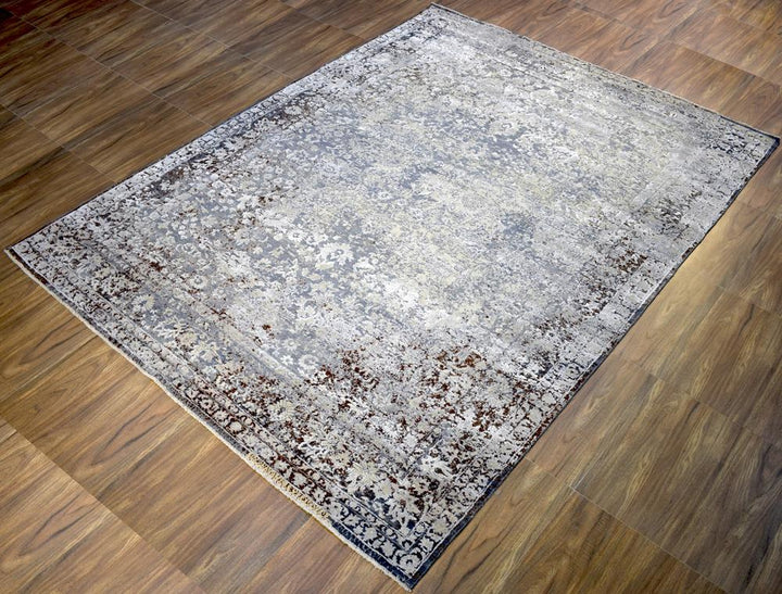 8'x10' Rug | Handmade Hand-Spun Wool and silk Area Rug | The Rug Decor | TRD1793810 - The Rug Decor