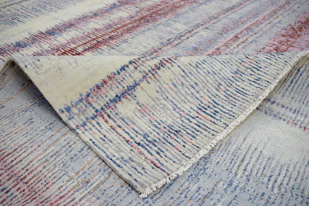 8x10 Rug | Modern Hand made Hand-spun wool and Handspun Bamboo Silk Area Rug| The Rug Decor | TRD2095810 - The Rug Decor