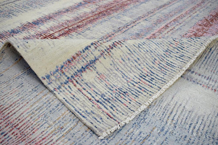 8x10 Rug | Modern Hand made Hand-spun wool and Handspun Bamboo Silk Area Rug| The Rug Decor | TRD2095810 - The Rug Decor