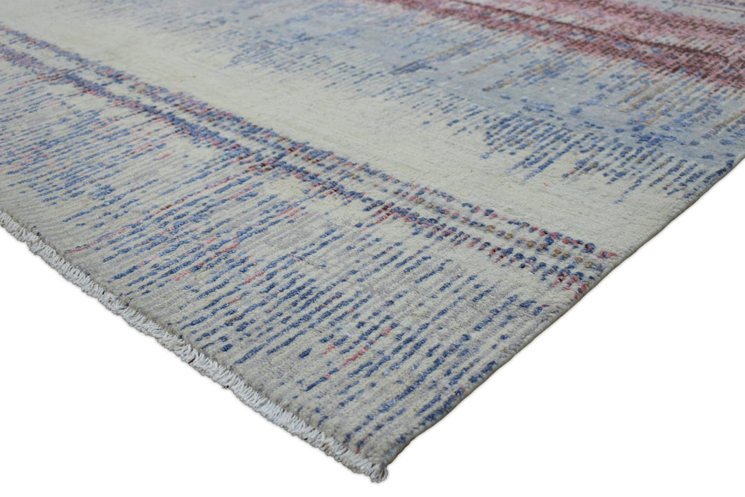 8x10 Rug | Modern Hand made Hand-spun wool and Handspun Bamboo Silk Area Rug| The Rug Decor | TRD2095810 - The Rug Decor