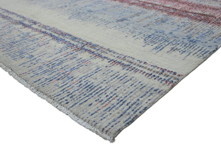 8x10 Rug | Modern Hand made Hand-spun wool and Handspun Bamboo Silk Area Rug| The Rug Decor | TRD2095810 - The Rug Decor