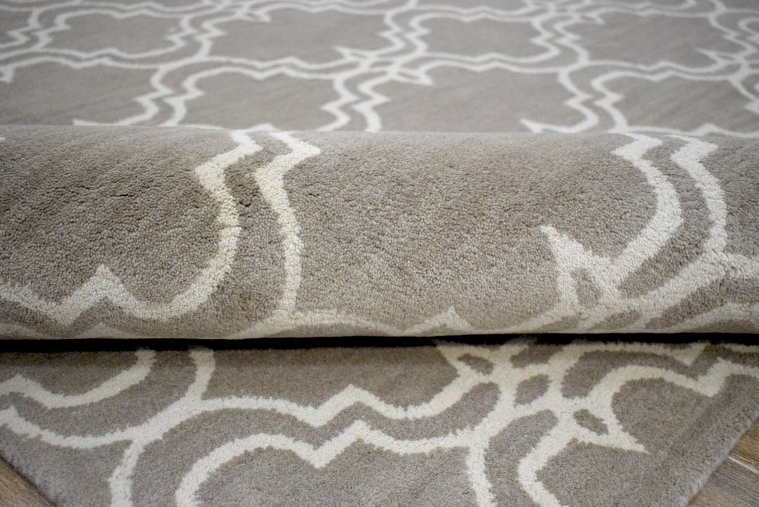 8'x10' Rug | Modern Hand Made Indian Wool Area Rug | The Rug Decor | TRD1006810 - The Rug Decor