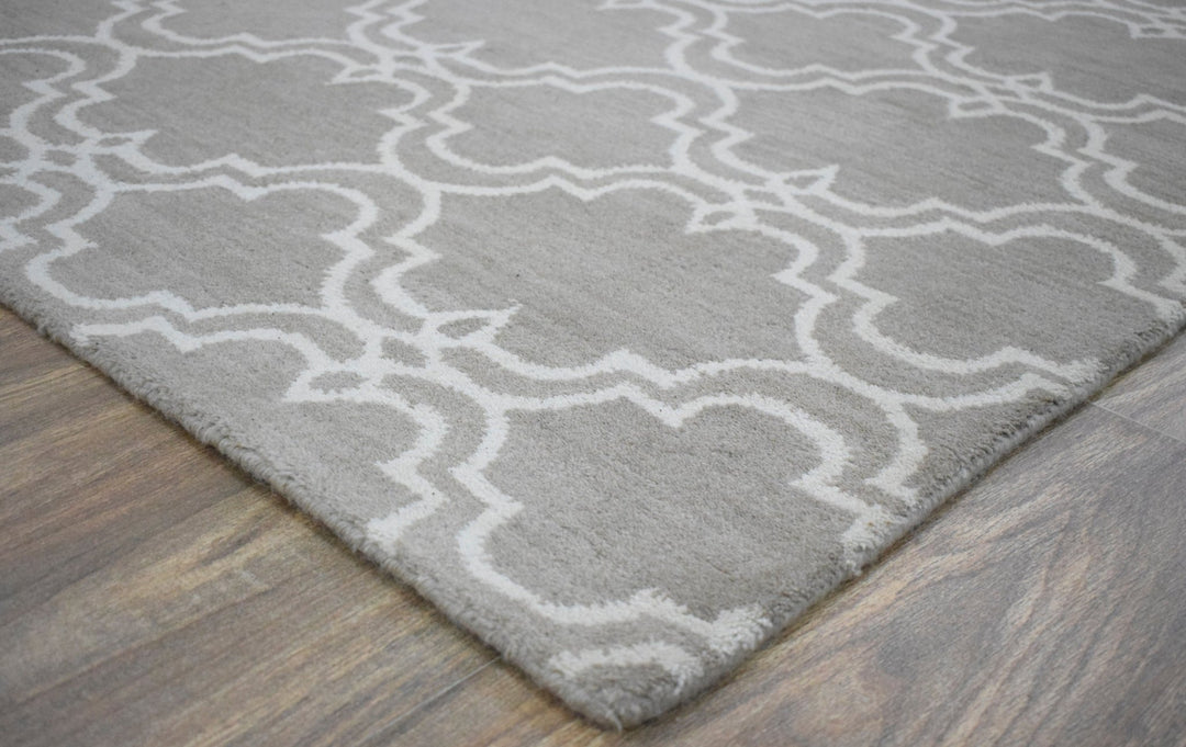 8'x10' Rug | Modern Hand Made Indian Wool Area Rug | The Rug Decor | TRD1006810 - The Rug Decor