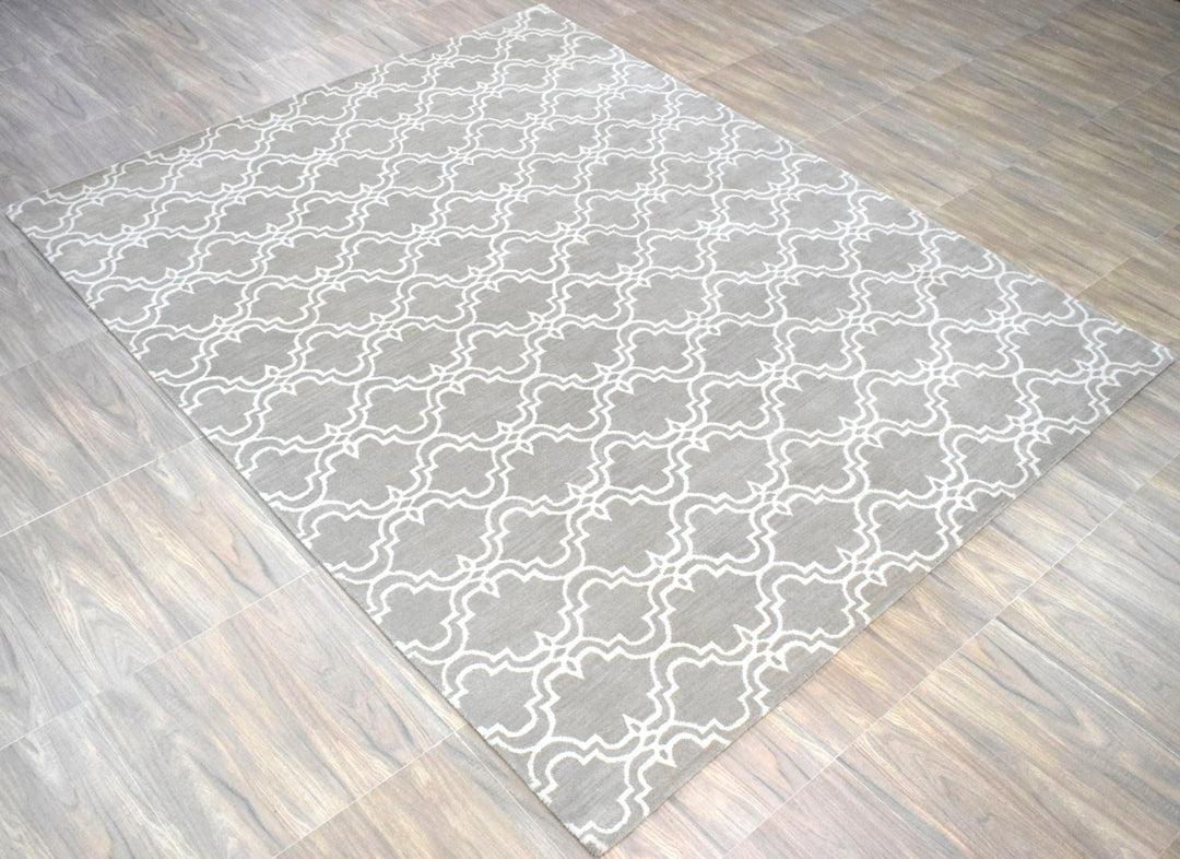 8'x10' Rug | Modern Hand Made Indian Wool Area Rug | The Rug Decor | TRD1006810 - The Rug Decor