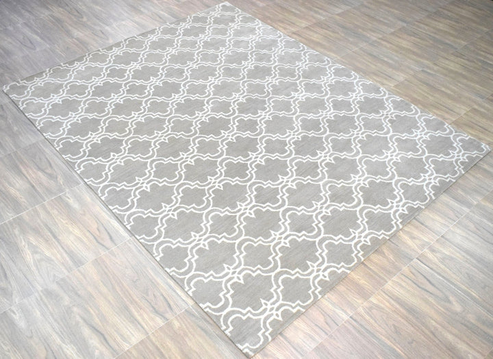 8'x10' Rug | Modern Hand Made Indian Wool Area Rug | The Rug Decor | TRD1006810 - The Rug Decor