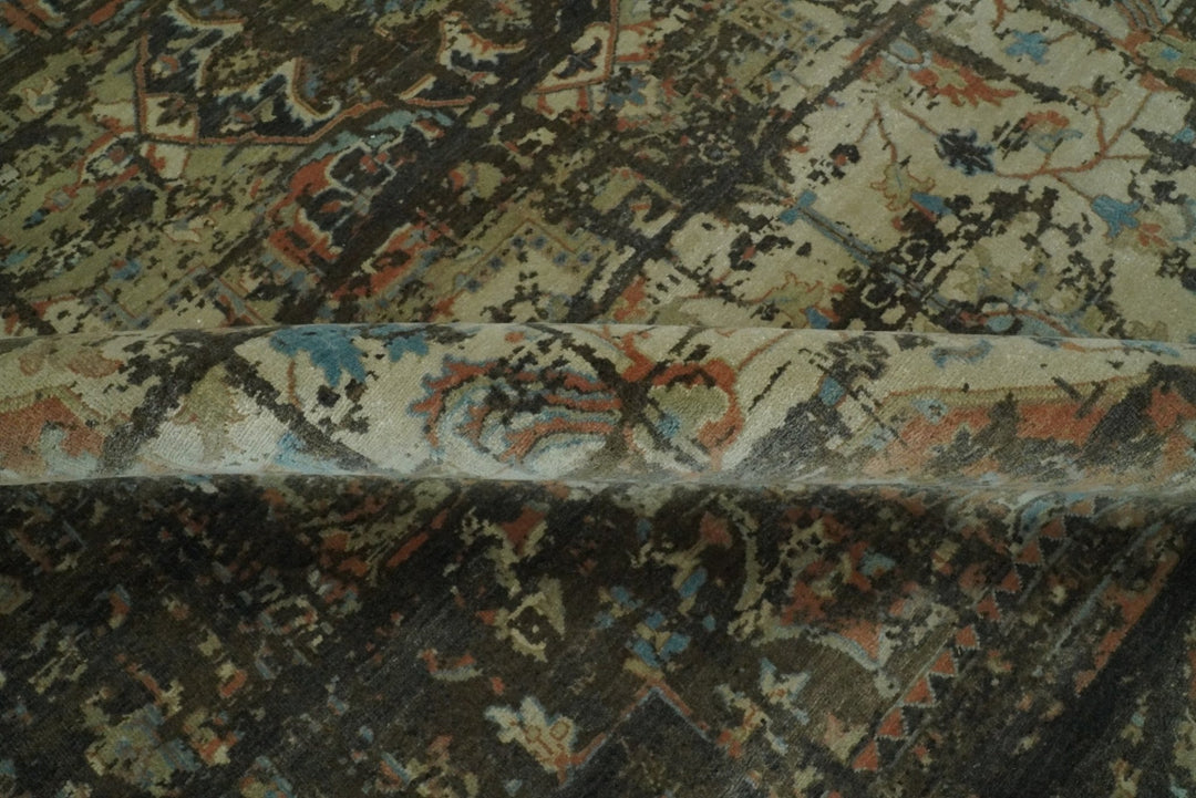 8x10 Rug | Modern Heriz Serapi Handmade Wool Area Rug | TRD1684810 - The Rug Decor