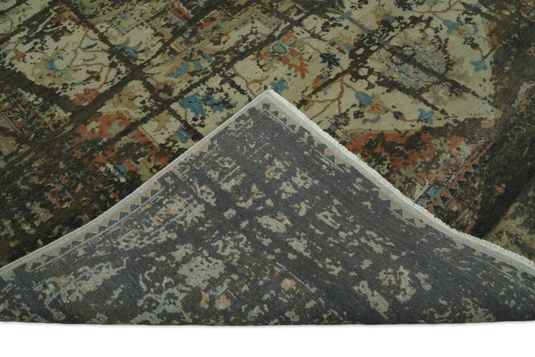 8x10 Rug | Modern Heriz Serapi Handmade Wool Area Rug | TRD1684810 - The Rug Decor