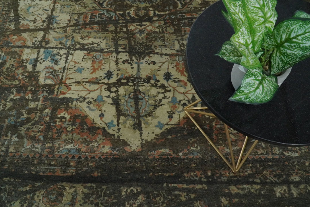 8x10 Rug | Modern Heriz Serapi Handmade Wool Area Rug | TRD1684810 - The Rug Decor