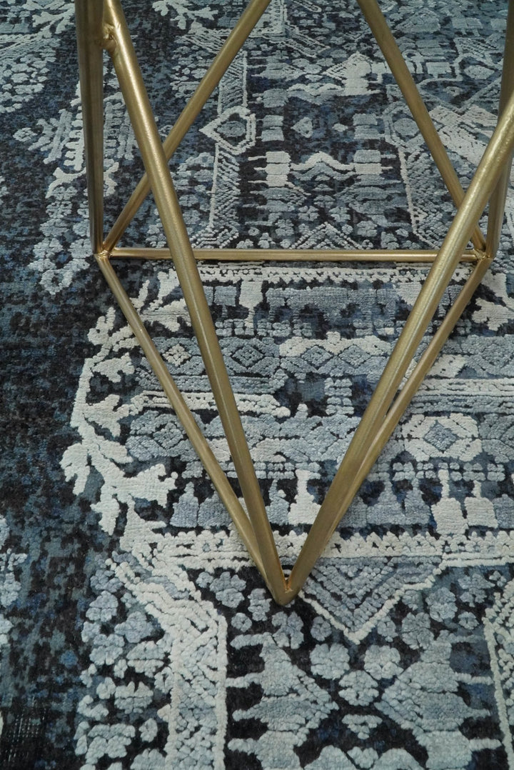 8x10 Rug | Traditional Handmade Wool and Bamboo Silk Area Rug | TRD1786810 - The Rug Decor