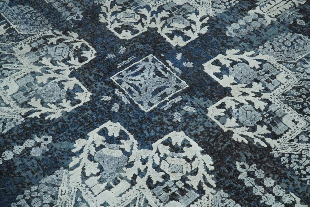 8x10 Rug | Traditional Handmade Wool and Bamboo Silk Area Rug | TRD1786810 - The Rug Decor