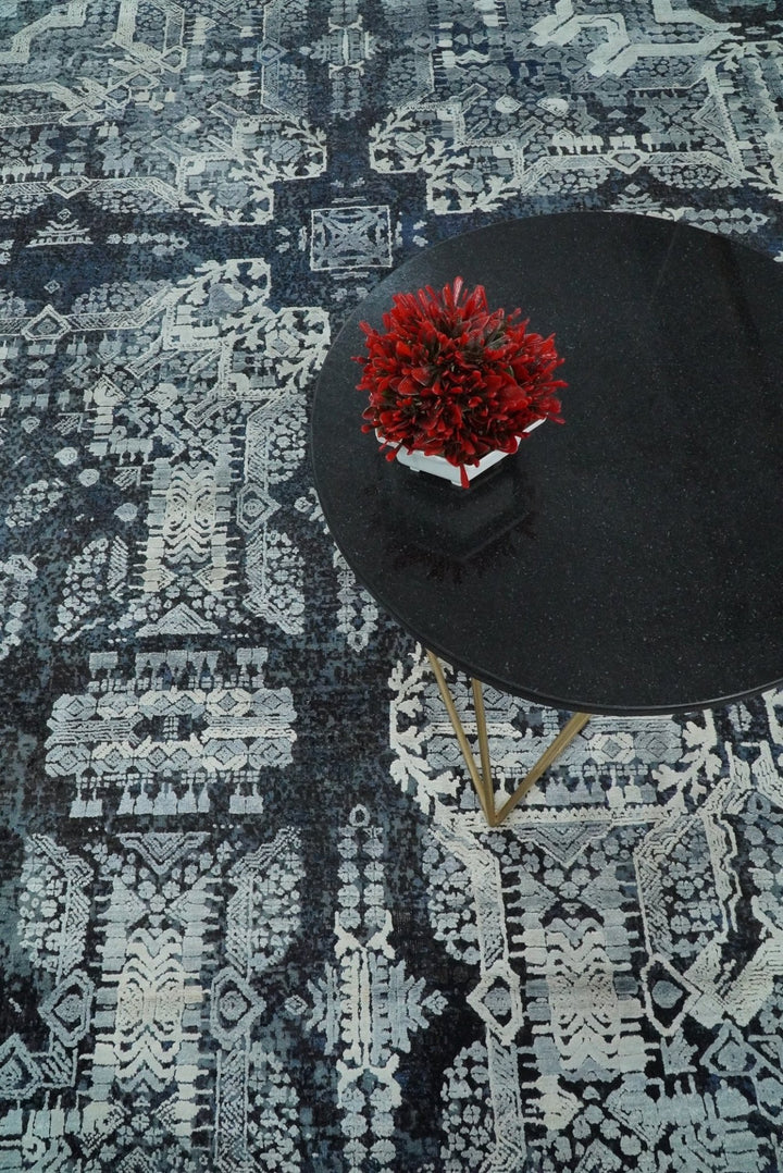 8x10 Rug | Traditional Handmade Wool and Bamboo Silk Area Rug | TRD1786810 - The Rug Decor