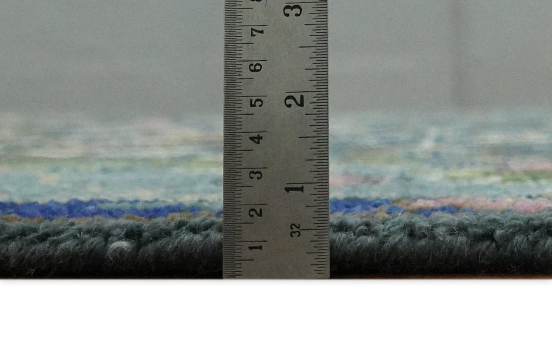 Antique 5x8, 6x9, 8x10, 9x12, 10x14 and 12x15 Hand Knotted Green Moss and Blue Traditional Persian Vintage Oushak Wool Rug | TRDCP679 - The Rug Decor