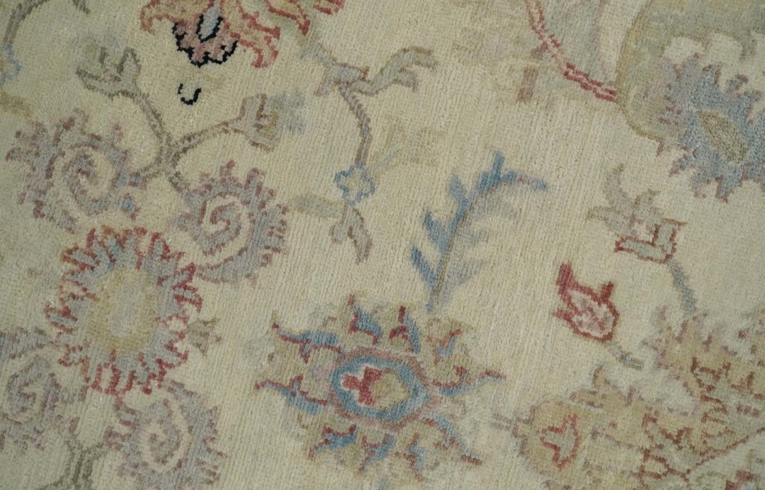 Antique Fine 8x10 Hand Knotted Ivory and Beige Traditional Vintage Persian Wool Rug | TRDCP717912 - The Rug Decor