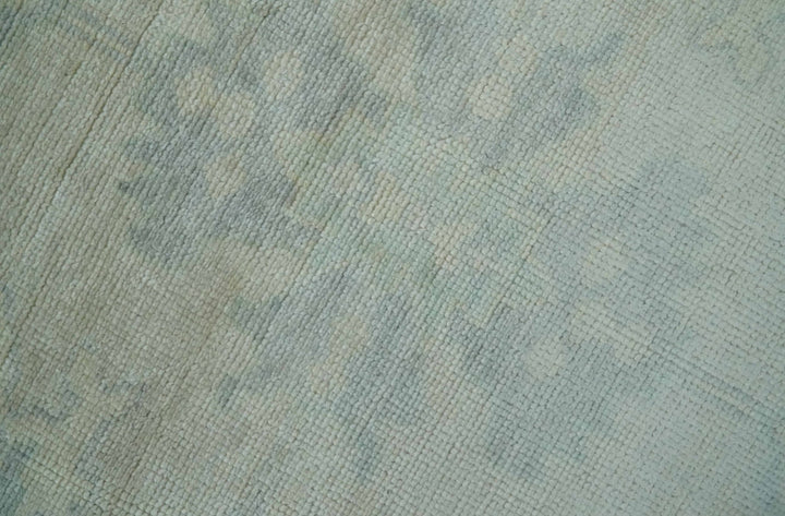 Antique Finish Silver, Gray and Charcoal Hand Knotted Oriental Oushak 8x10 wool Area Rug - The Rug Decor