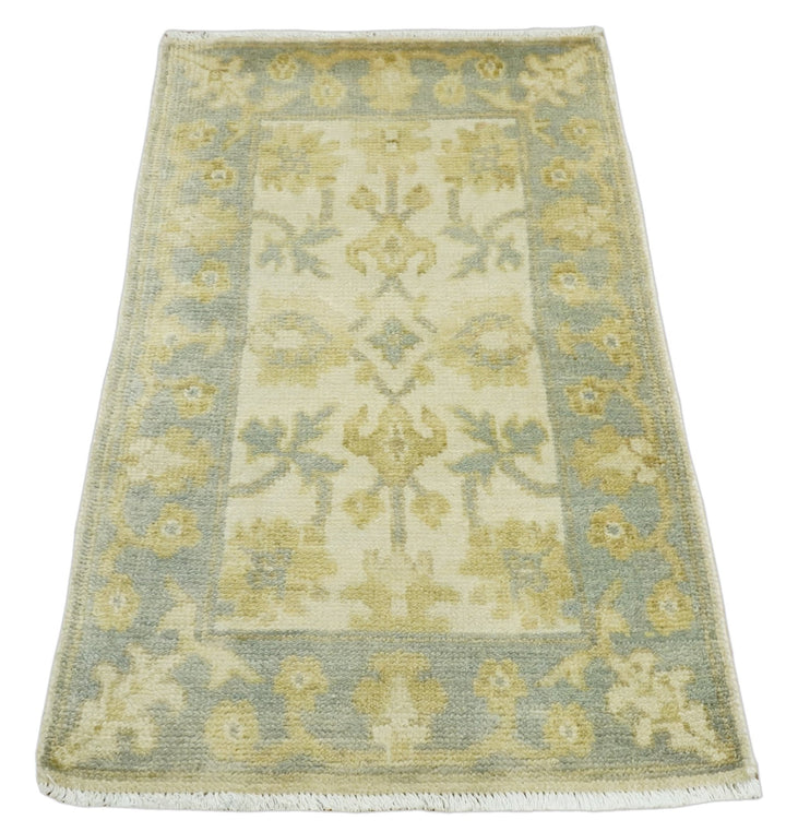 Antique Persian 2x3 Beige and Gray Hand Knotted Entryway Wool Area Rug | TRDWN123 - The Rug Decor