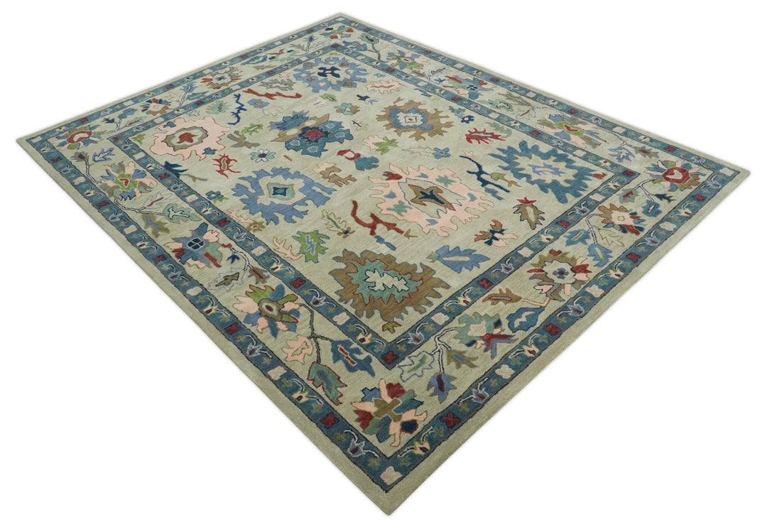Antique Persian Hand Tufted Beige Modern Oushak Rug, 6x9, 8x10, 9x12 Kids, Living Room and Bedroom Rug | TRD6488 - The Rug Decor
