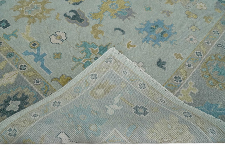Antique Persian Oushak 6x9, 8x10, 9x12, 10x14 and 12x15 Wool Silver and Gold Vibrant Colorful Hand knotted Oushak Area Rug | NT11 - The Rug Decor
