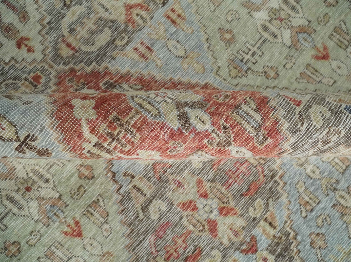 Antique Persian Tribal Garden Rug 6x9, 8x10 and 9x12 Hand Knotted Distressed Area Rug | TRD2756 - The Rug Decor