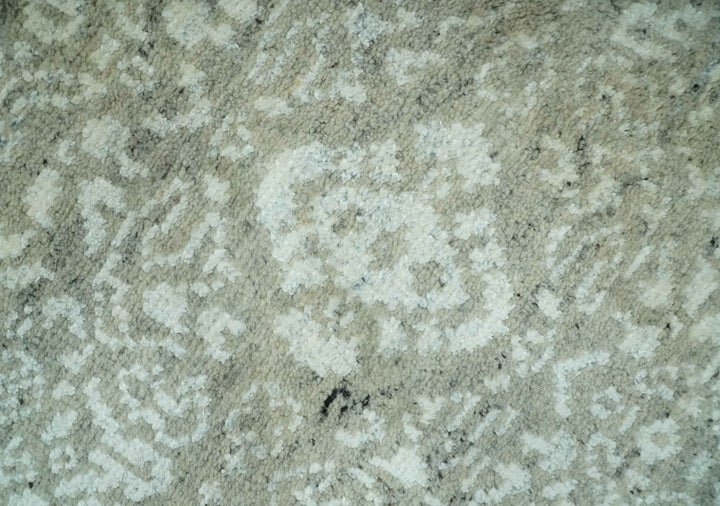 Antique style Ivory and Beige Hand Knotted Traditional Design 5x8 wool Area Rug - The Rug Decor