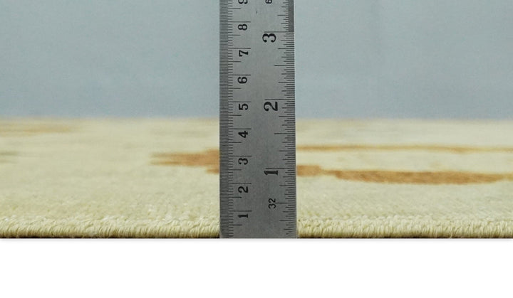 Antique Turkish Floral 8x10 Hand Knotted Beige, Olive and Rust Floral Persian Rug | AC5810 - The Rug Decor