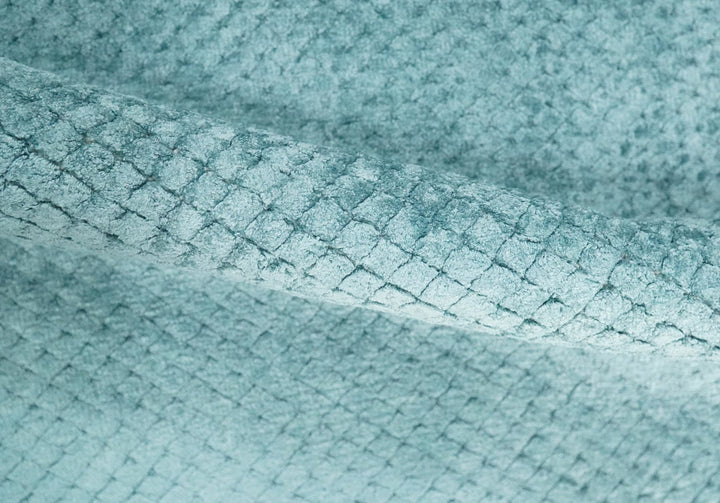 Aqua 2x4 Modern Geometrical Cross Square Hand Made Blue Art silk Area Rug | N4624 - The Rug Decor