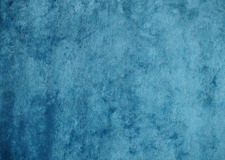 Art Silk 4x4 Round Modern Blue blended Art Silk Rug entryway, bedside rug - The Rug Decor