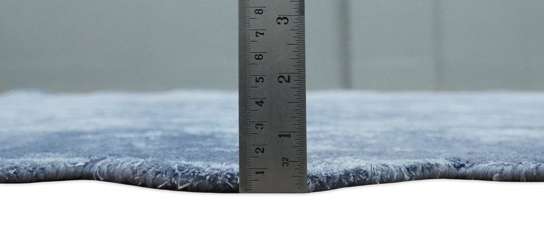 Art Silk 6x6 Round Modern Solid Violet Rug, entryway, bedside, living room rug | VIS1 - The Rug Decor