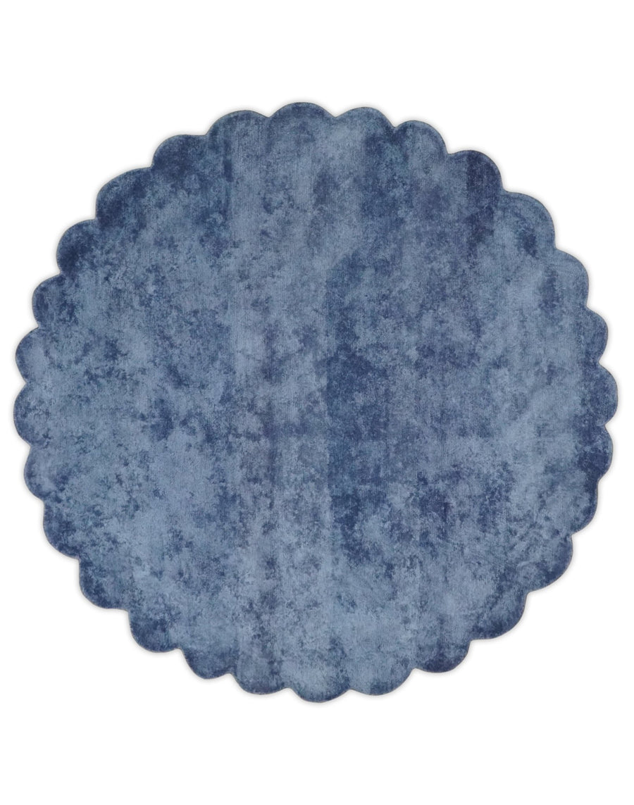 Art Silk 6x6 Round Modern Solid Violet Rug, entryway, bedside, living room rug | VIS1 - The Rug Decor