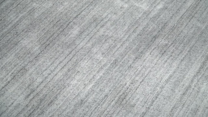 Shaded Silver Gray Scandinavian 5x7 Blended Bamboo Silk Flatwoven Area Rug, Dinning, Kids Rug | HL31