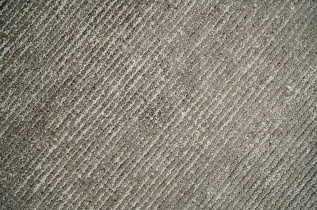 Bamboo Silk 2x3 Hand Knotted Solid Brown Rug, Low Pile, No Shedding | N6123 - The Rug Decor