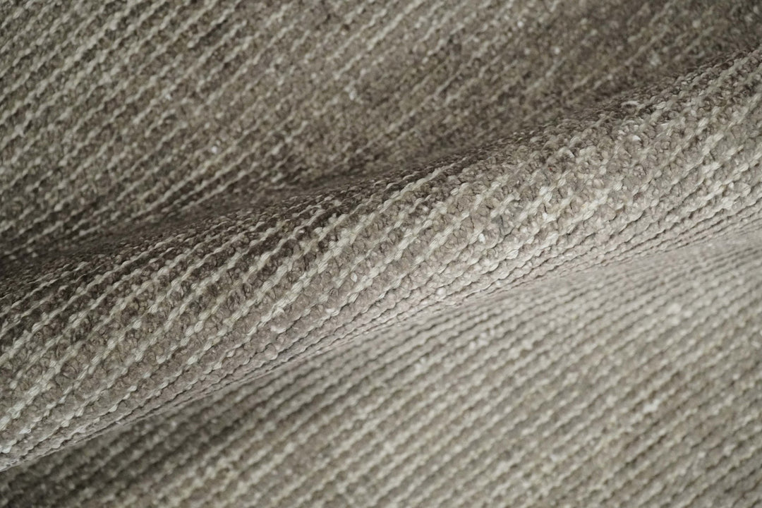 Bamboo Silk 2x3 Hand Knotted Solid Brown Rug, Low Pile, No Shedding | N6123 - The Rug Decor