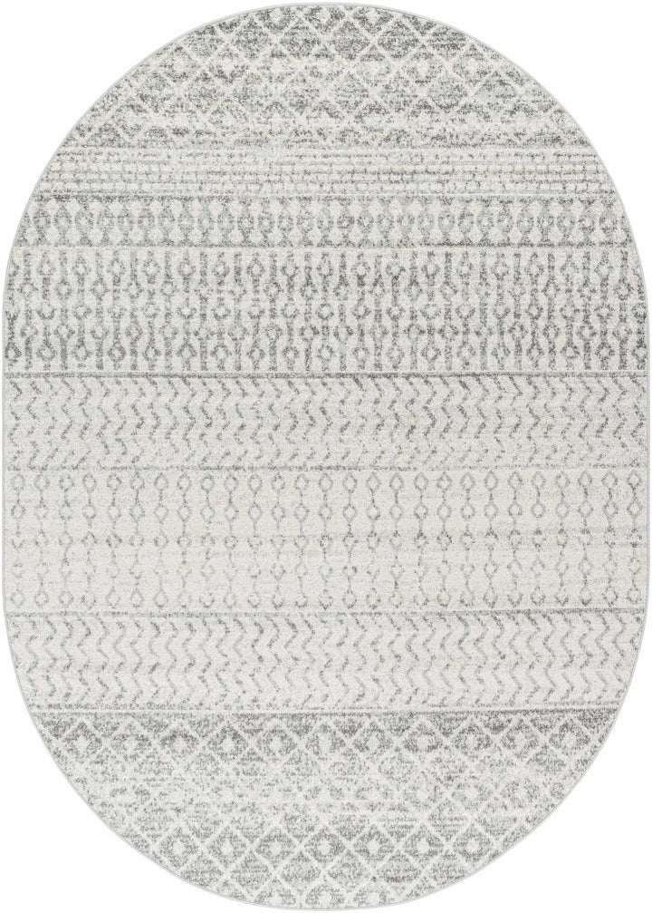 Beige and Gray Tribal Look Traditional Geometrical Design Multi Size Machine Woven Rug - The Rug Decor