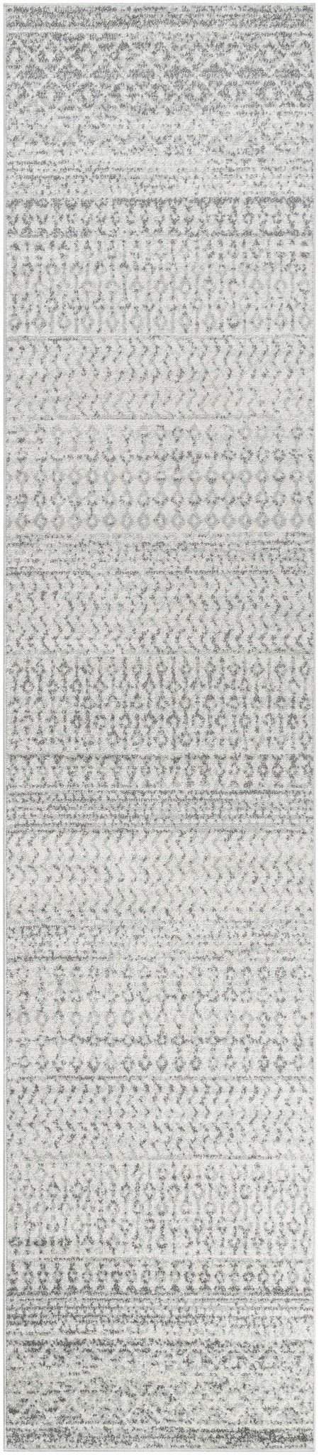 Beige and Gray Tribal Look Traditional Geometrical Design Multi Size Machine Woven Rug - The Rug Decor
