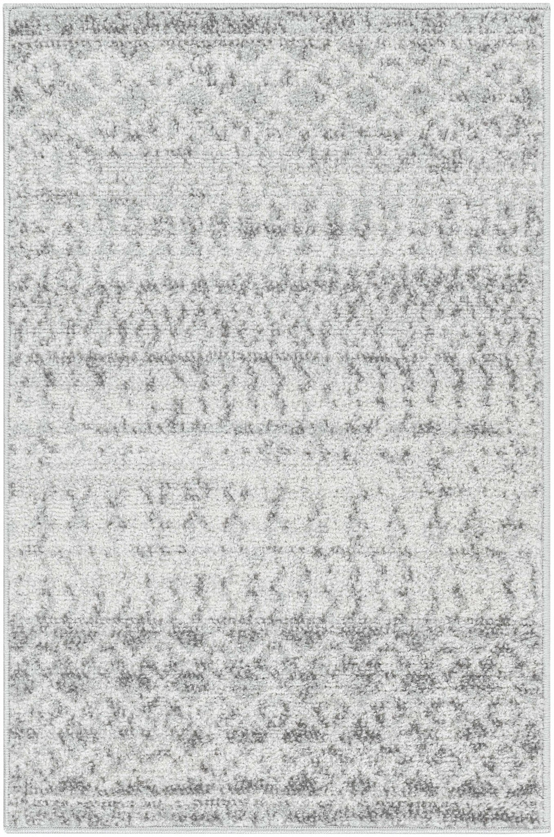 Beige and Gray Tribal Look Traditional Geometrical Design Multi Size Machine Woven Rug - The Rug Decor