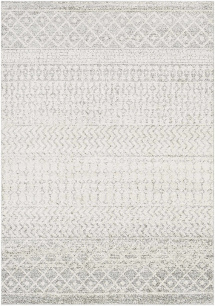 Beige and Gray Tribal Look Traditional Geometrical Design Multi Size Machine Woven Rug - The Rug Decor