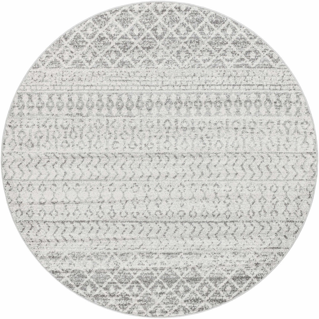 Beige and Gray Tribal Look Traditional Geometrical Design Multi Size Machine Woven Rug - The Rug Decor