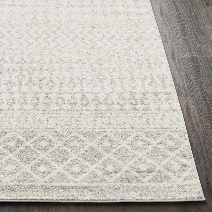 Beige and Gray Tribal Look Traditional Geometrical Design Multi Size Machine Woven Rug - The Rug Decor