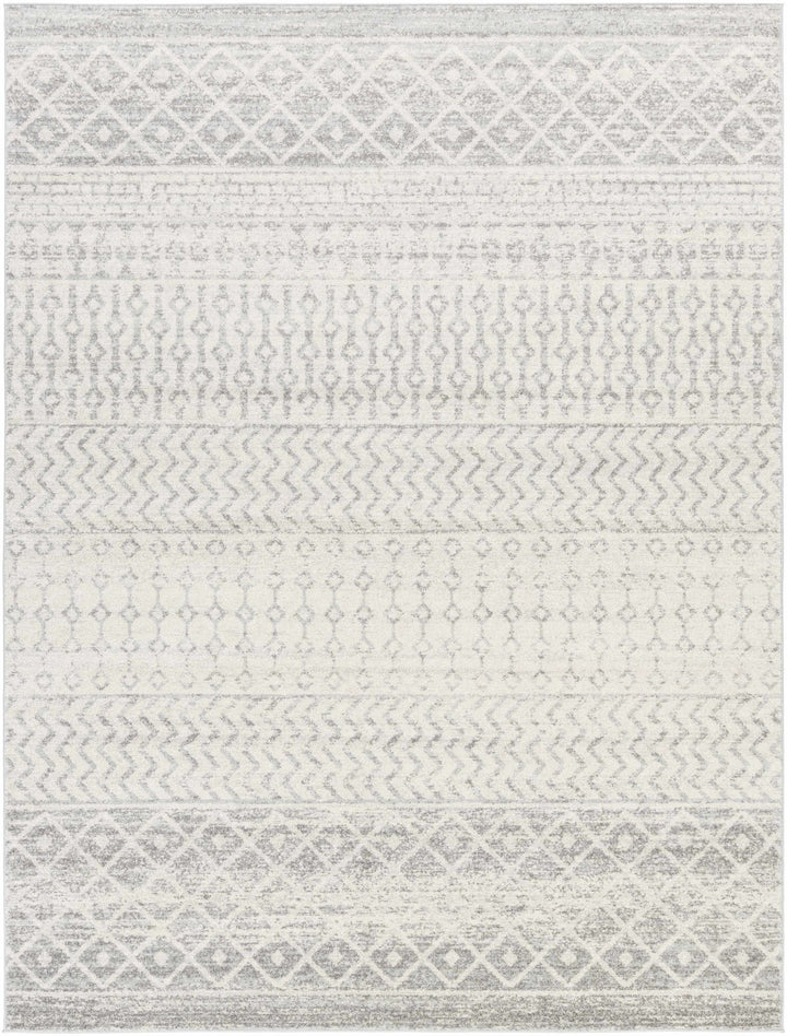 Beige and Gray Tribal Look Traditional Geometrical Design Multi Size Machine Woven Rug - The Rug Decor