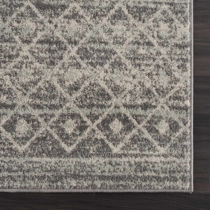 Beige and Gray Tribal Look Traditional Geometrical Design Multi Size Machine Woven Rug - The Rug Decor