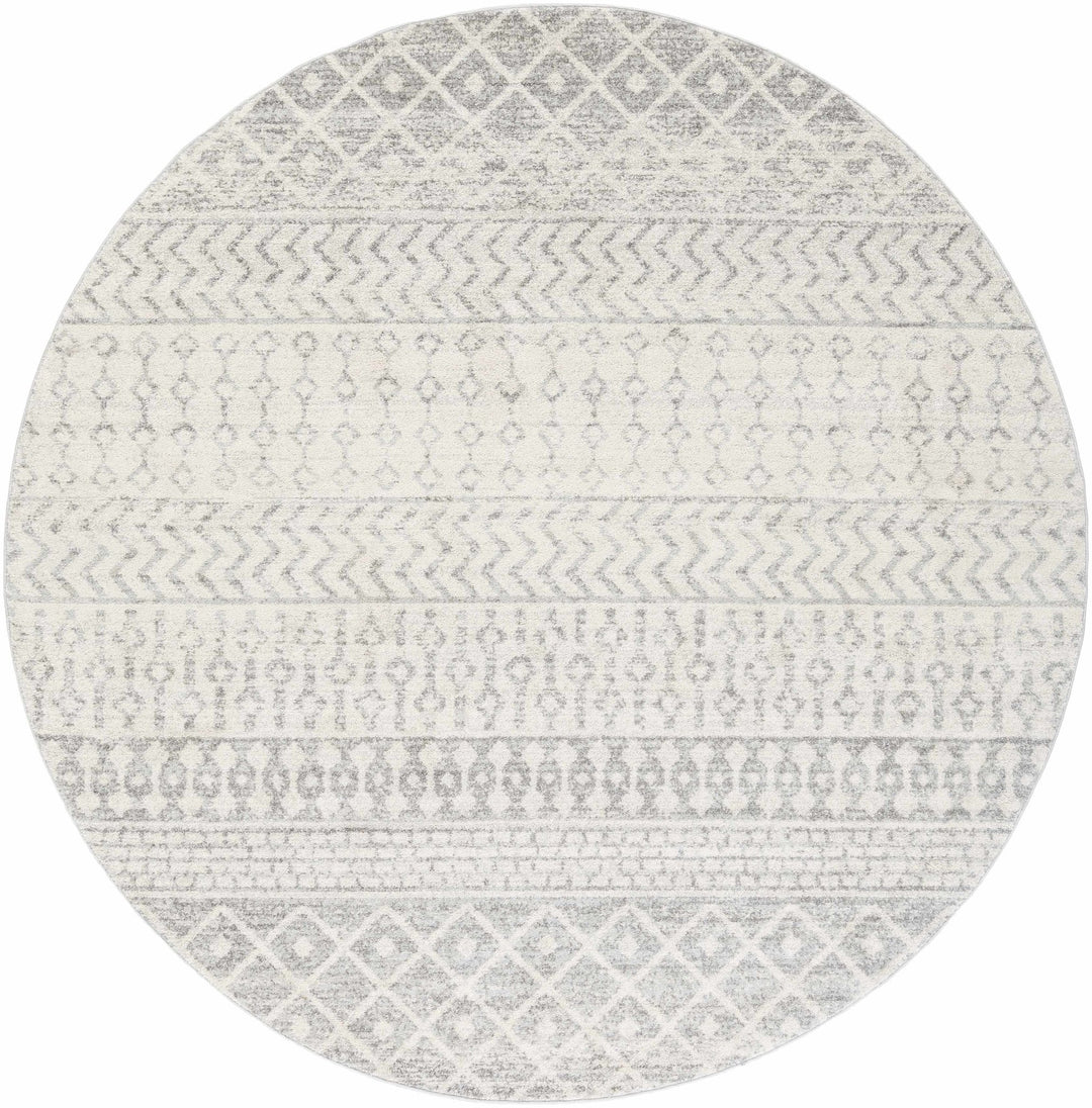 Beige and Gray Tribal Look Traditional Geometrical Design Multi Size Machine Woven Rug - The Rug Decor