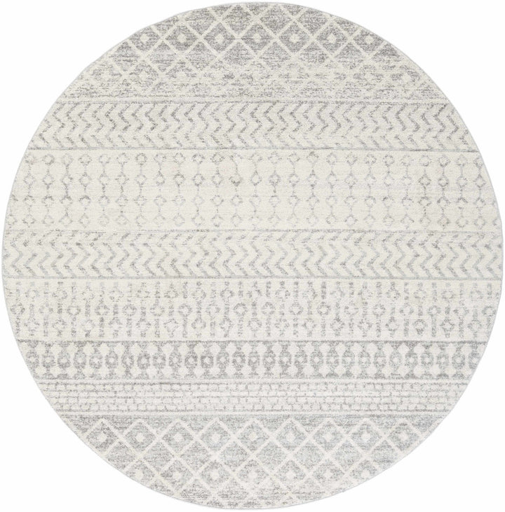 Beige and Gray Tribal Look Traditional Geometrical Design Multi Size Machine Woven Rug - The Rug Decor