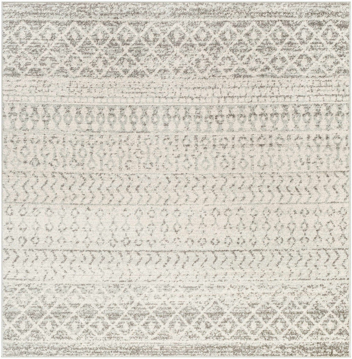 Beige and Gray Tribal Look Traditional Geometrical Design Multi Size Machine Woven Rug - The Rug Decor