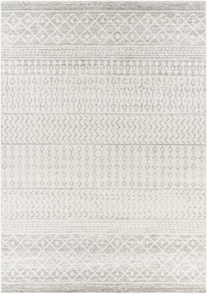 Beige and Gray Tribal Look Traditional Geometrical Design Multi Size Machine Woven Rug - The Rug Decor
