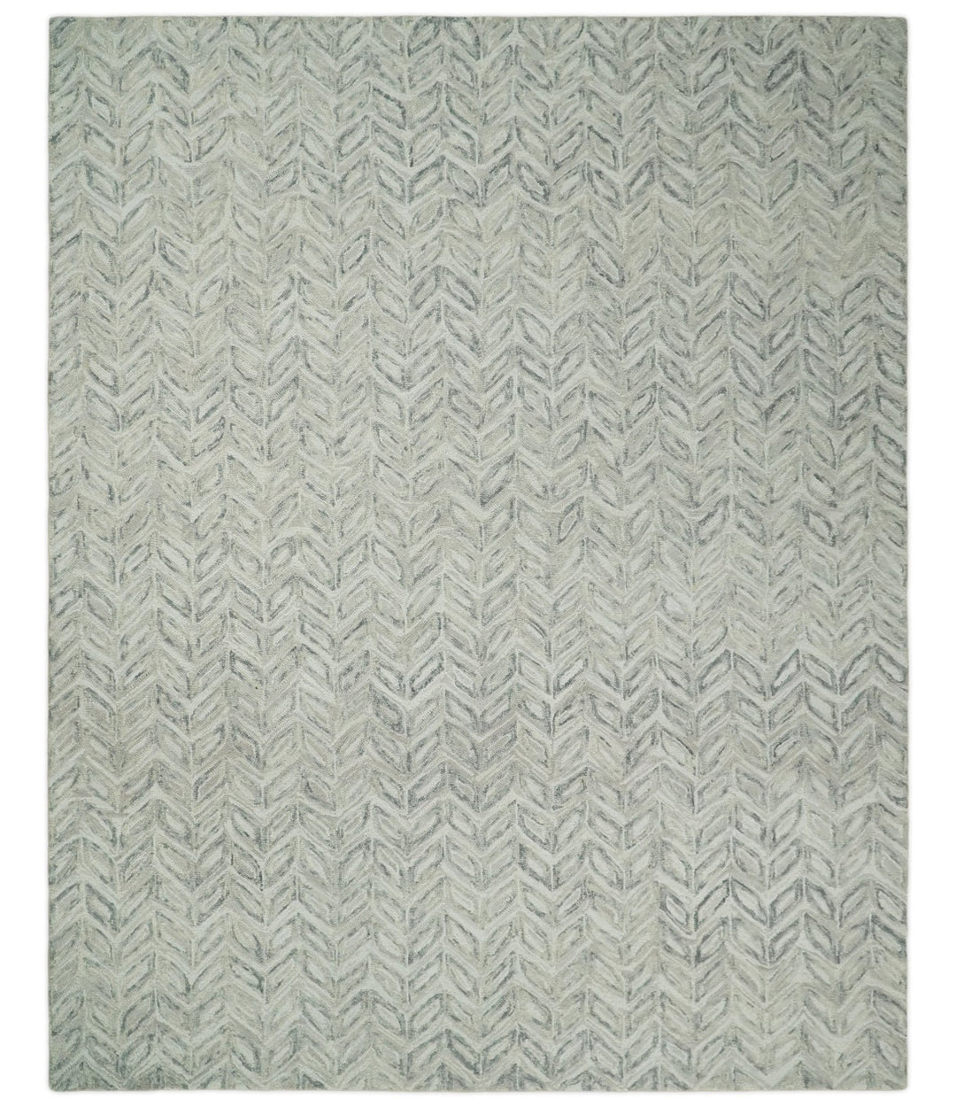Beige and Silver 6x9, 8x10, 9x12 Hand Tufted Modern Scandinavian Wool Loop Rug | ALCH1M - The Rug Decor
