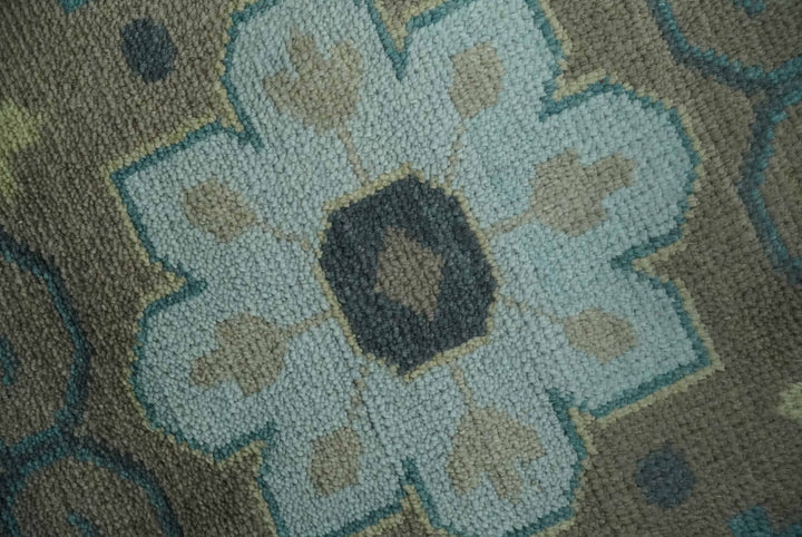 Beige, Brown and Silver Hand Knotted Traditional Multi size wool Area Rug - The Rug Decor