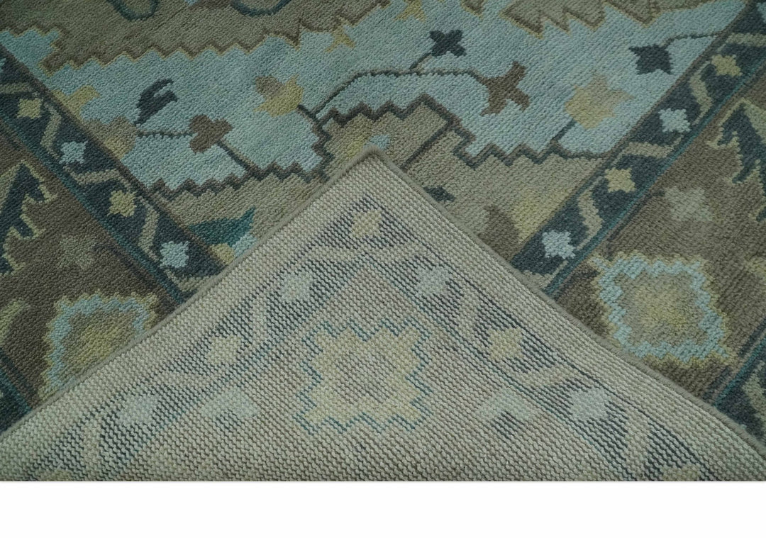 Beige, Brown and Silver Hand Knotted Traditional Multi size wool Area Rug - The Rug Decor